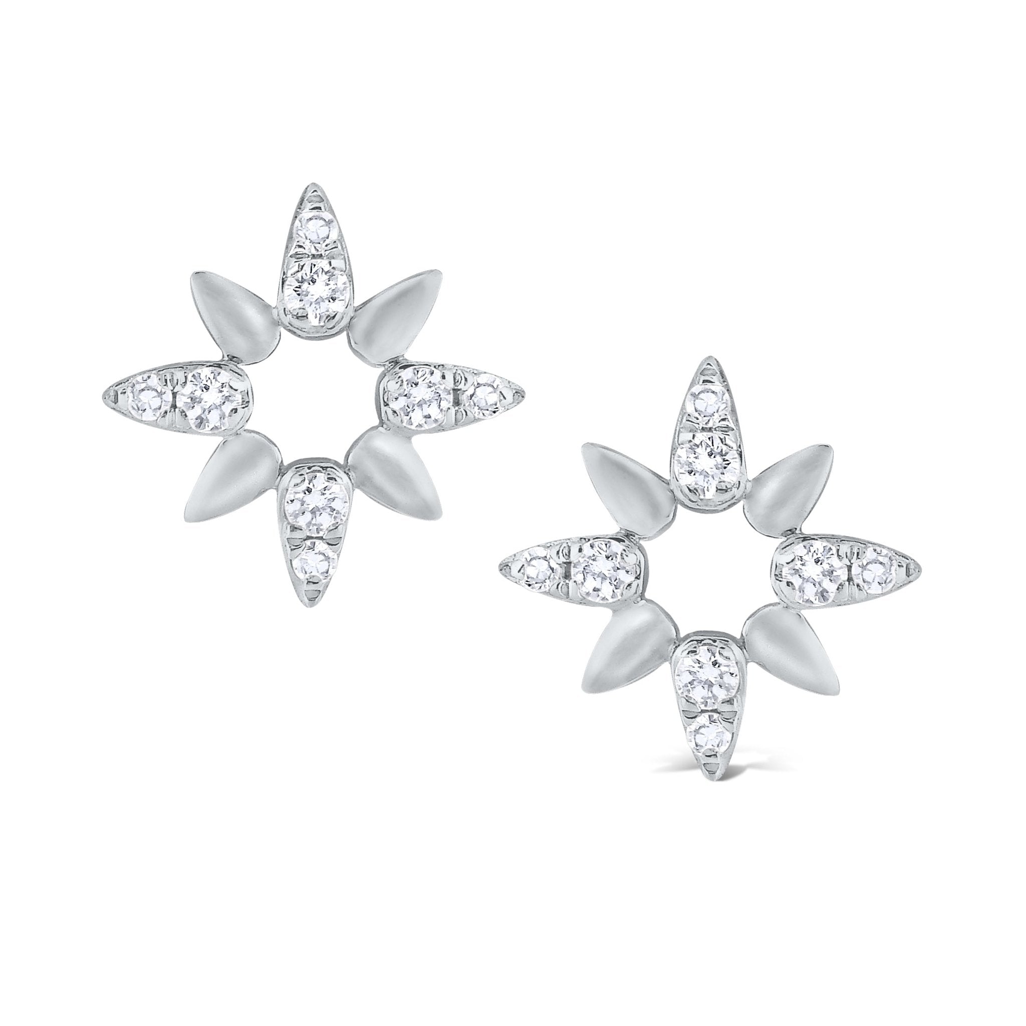 Diamond Star Earrings - Dracakis Jewellers