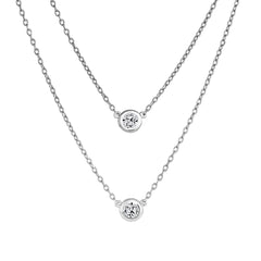 Bezel Set Diamond Pendant (0.30ct) - Dracakis Jewellers
