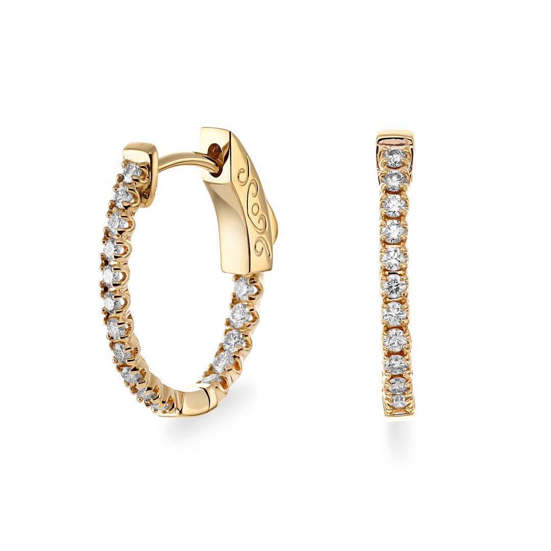 Diamond Hoop Earrings - Dracakis Jewellers
