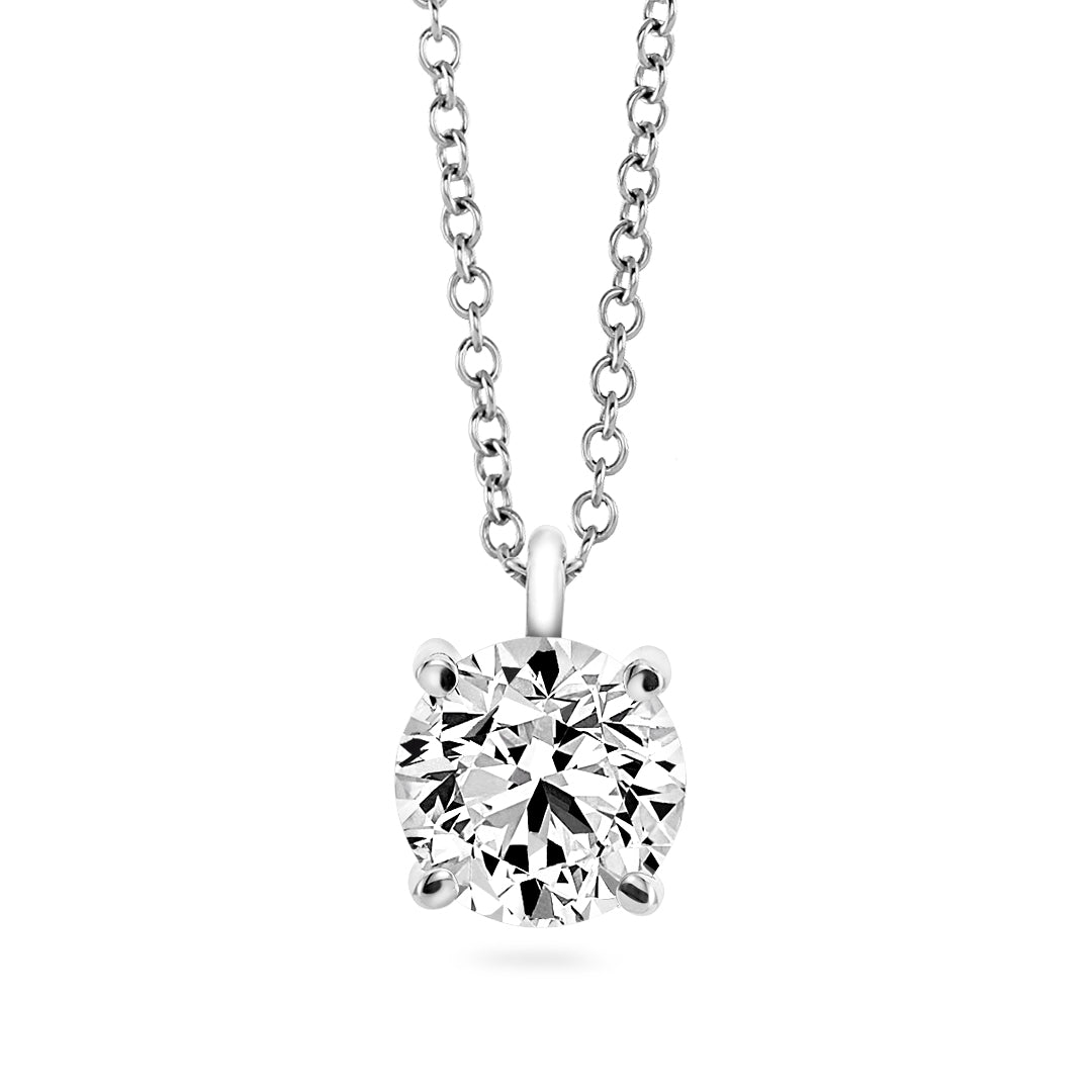 Diamond Solitaire Pendant (0.50-1.00ct) - Dracakis Jewellers