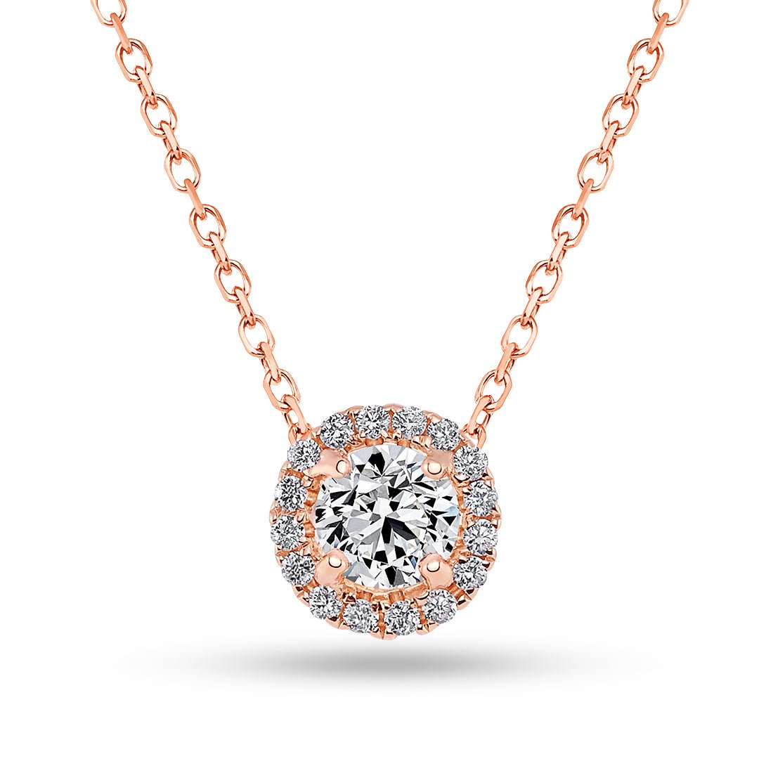 Diamond Halo Pendant (0.25ct) - Dracakis Jewellers