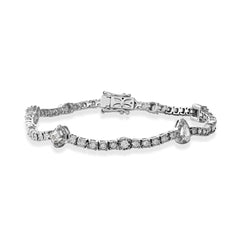Fancy Shaped Diamond Tennis Bracelet - Dracakis Jewellers