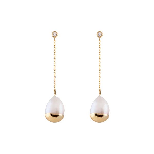 Freshwater Pearl 'Marine' Earrings - Dracakis Jewellers