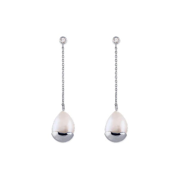 Freshwater Pearl 'Marine' Earrings - Dracakis Jewellers