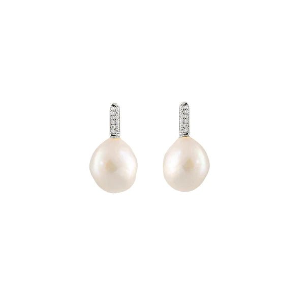 Freshwater Pearl 'Seasalt' Earrings - Dracakis Jewellers