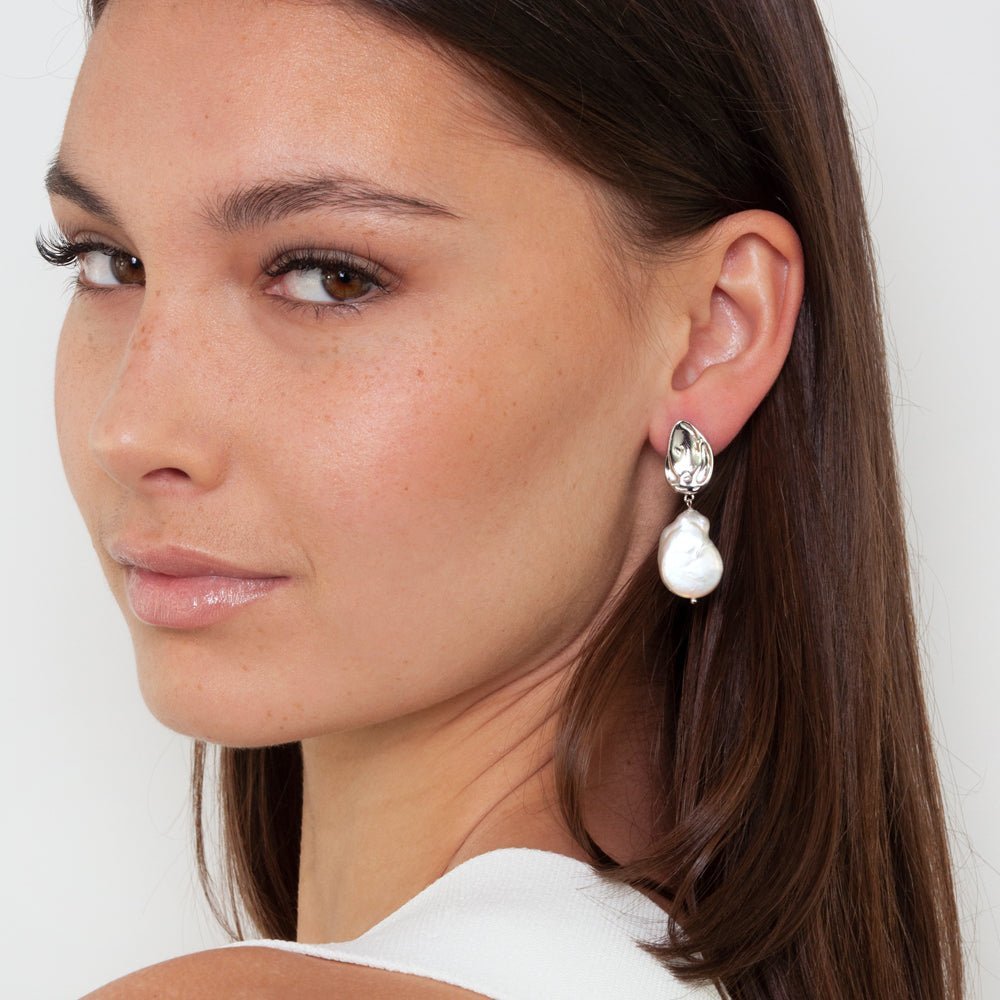 Freshwater Pearl 'Atlantic' Earrings - Dracakis Jewellers