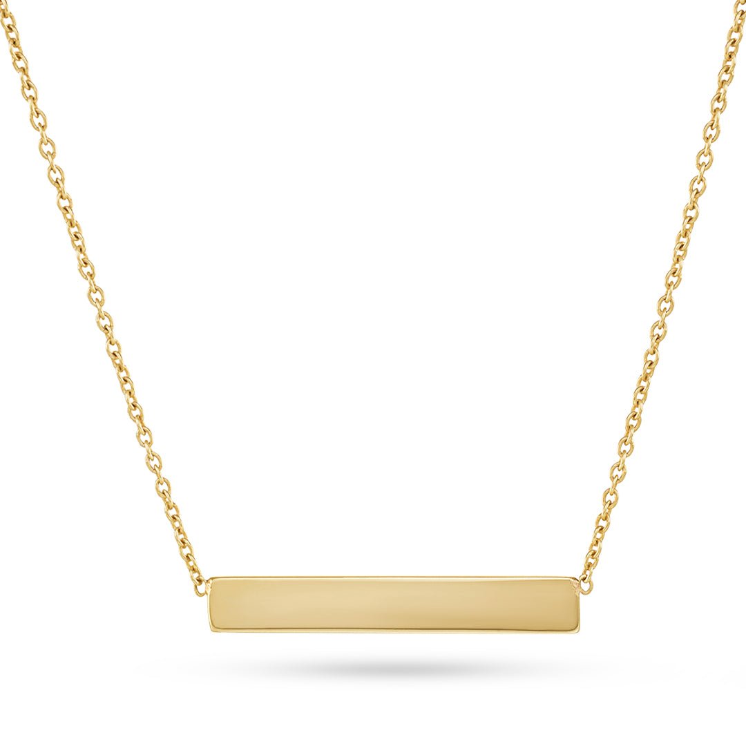 Gold Bar Pendant - Dracakis Jewellers
