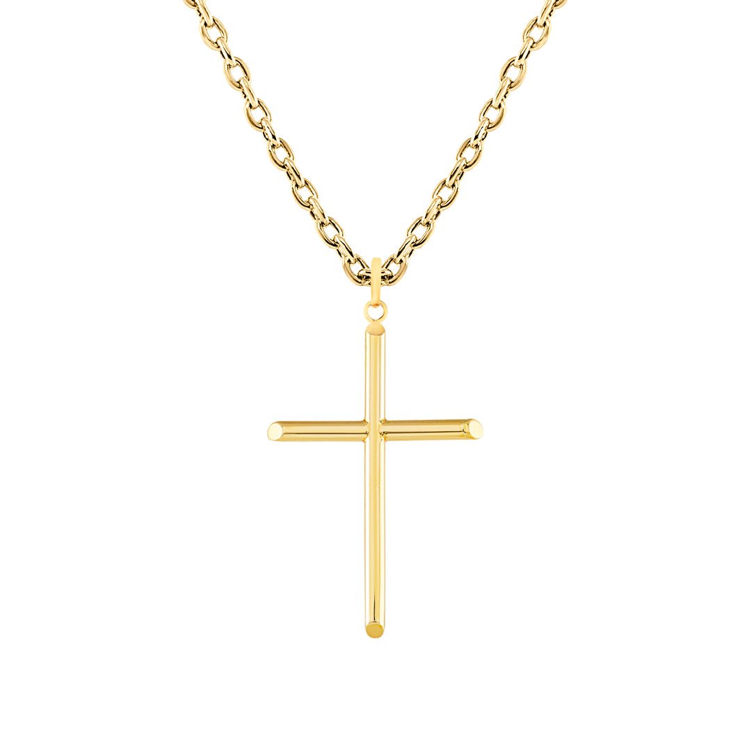 Gold Cross Pendant - Dracakis Jewellers