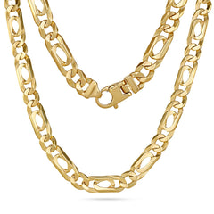 Gold Curb & Fish Eye Link Chain - Dracakis Jewellers
