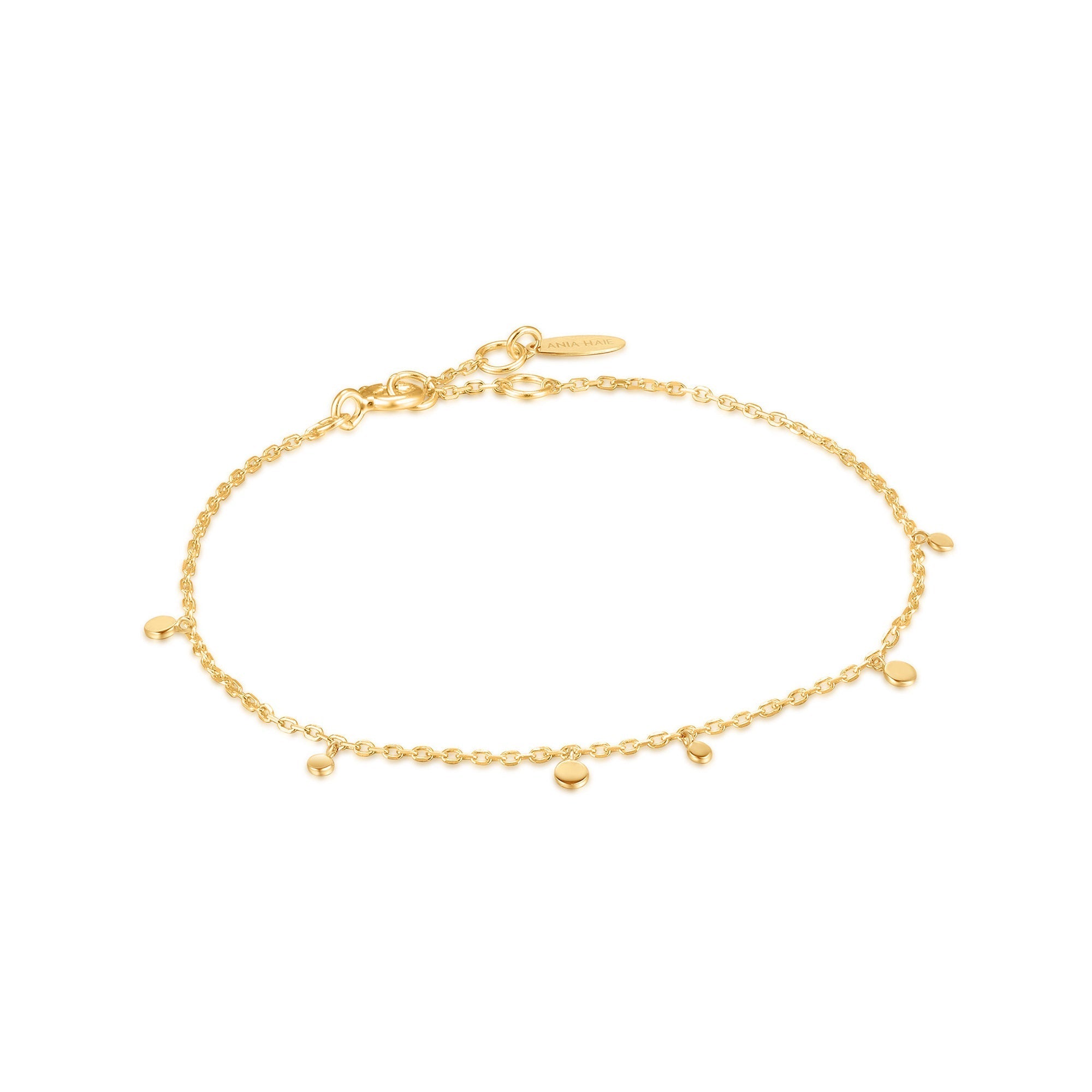 Gold Mixed Disc Bracelet - Dracakis Jewellers