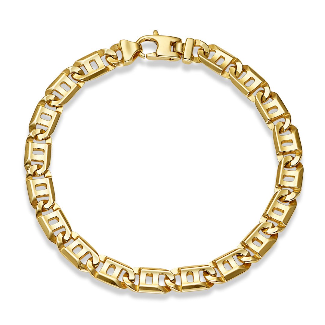 Gold Open Fish Eye Link Bracelet - Dracakis Jewellers