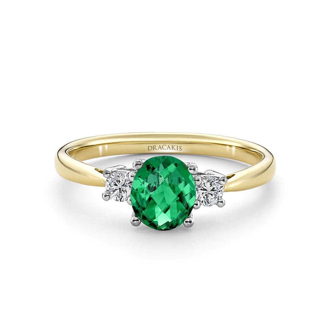 Green Tourmaline & Diamond Ring - Dracakis Jewellers