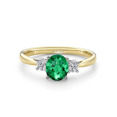 Green Tourmaline & Diamond Ring - Dracakis Jewellers