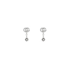 Gucci Flora Earrings in White Gold with Diamonds - Dracakis Jewellers