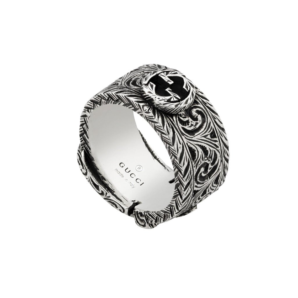 Gucci Garden Silver Belt Ring - Dracakis Jewellers