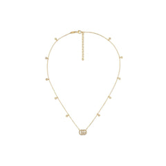 Gucci GG Running 18k Gold Necklace with Diamonds - Dracakis Jewellers