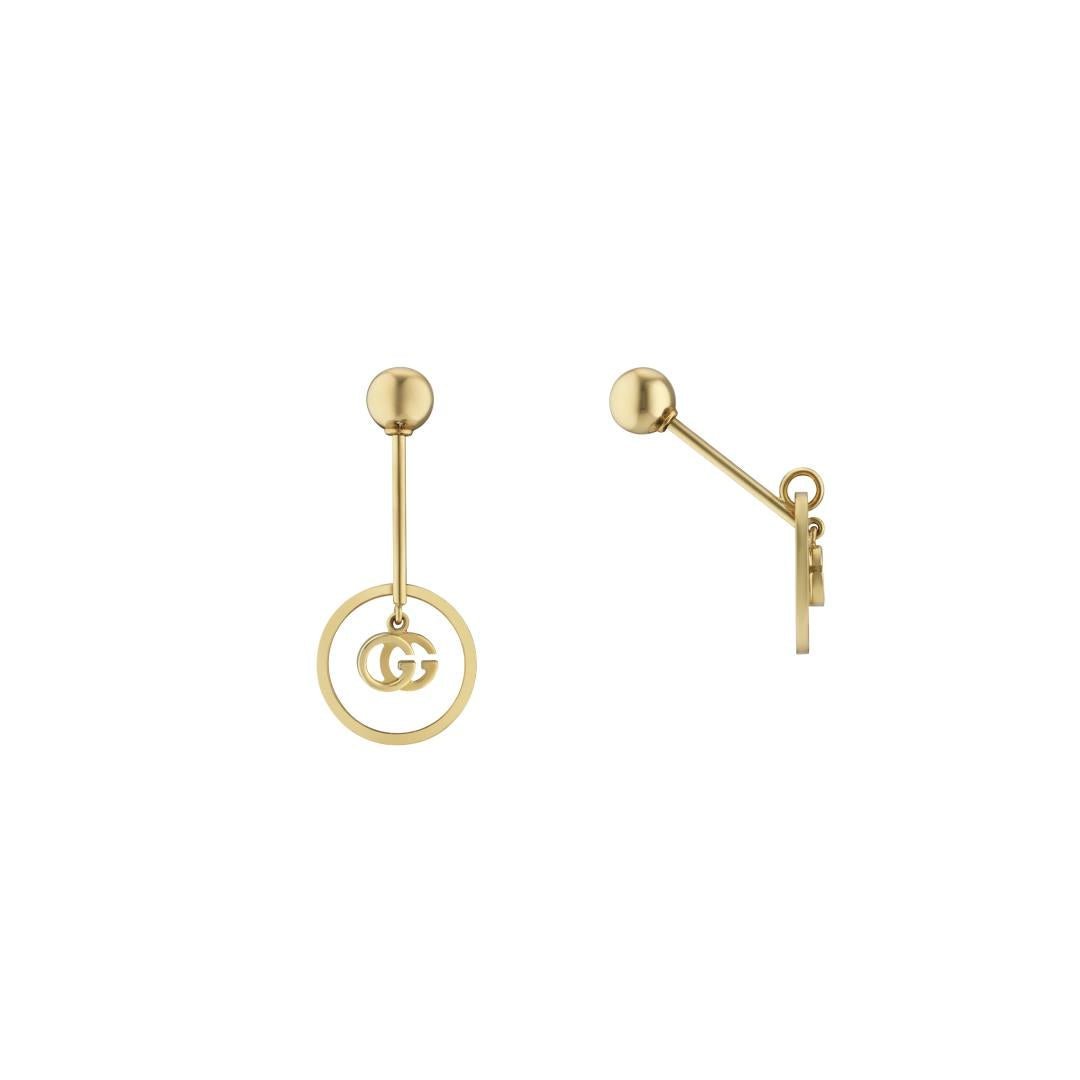 Gucci Running G 18ct Gold Logo Earrings YBD09407400200U  thbakercouk