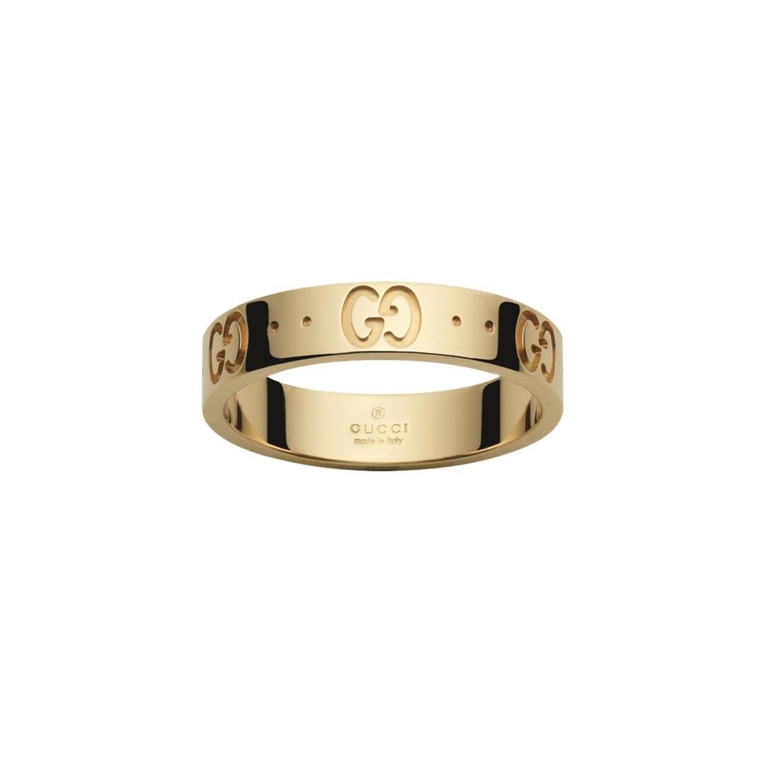 Gucci Icon Band Ring in 18k Yellow Gold - Dracakis Jewellers