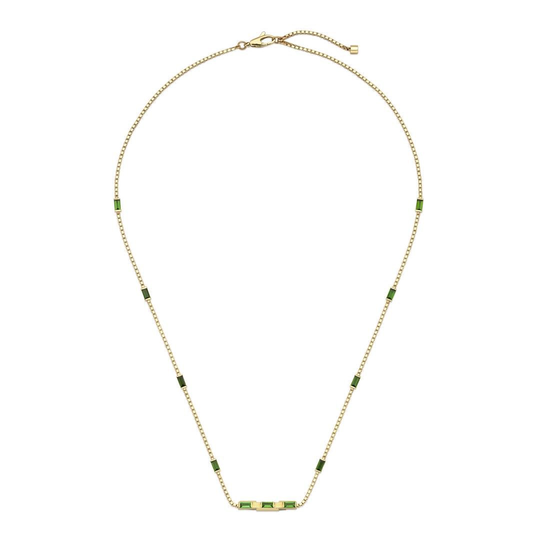 Gucci Link To Love Green Tourmaline Necklace - Dracakis Jewellers