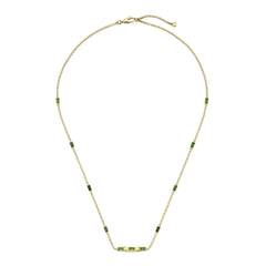 Gucci Link To Love Green Tourmaline Necklace - Dracakis Jewellers