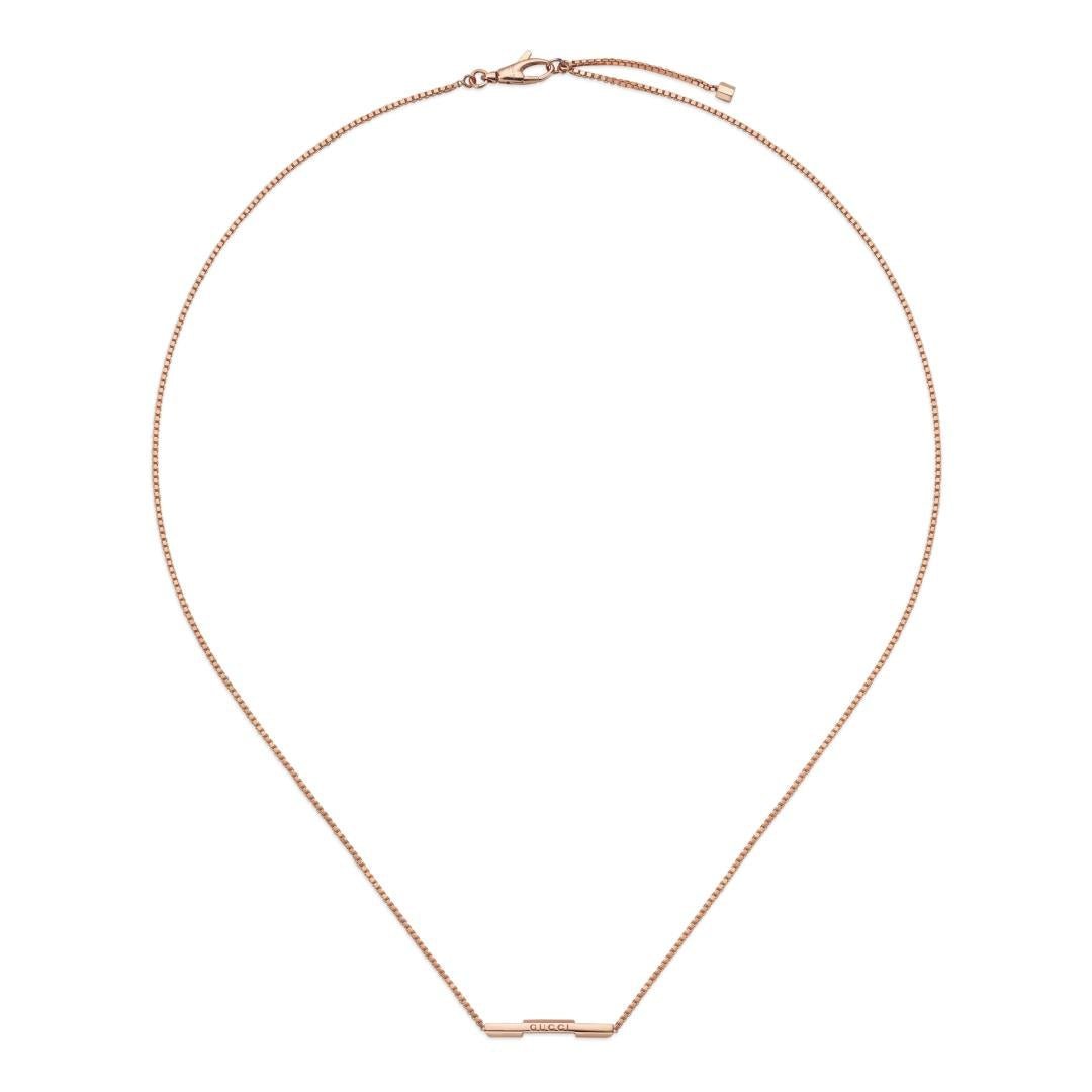 Gucci Link to Love Rose Gold Necklace - Dracakis Jewellers