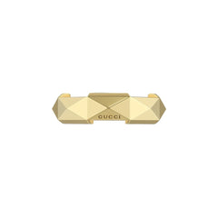 Gucci Link To Love Studded Ring in Yellow Gold - Dracakis Jewellers