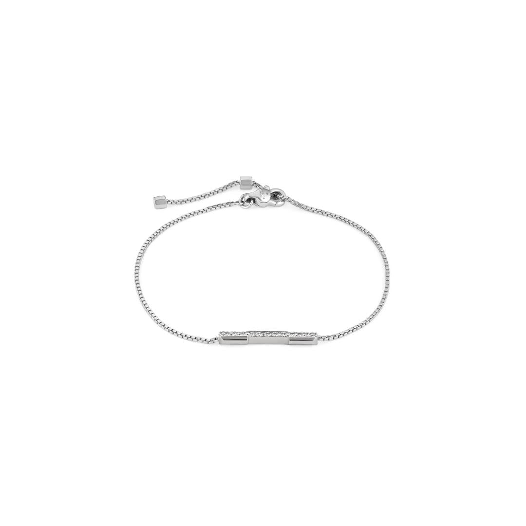 Gucci Link to Love White Gold Bracelet with Diamonds - Dracakis Jewellers