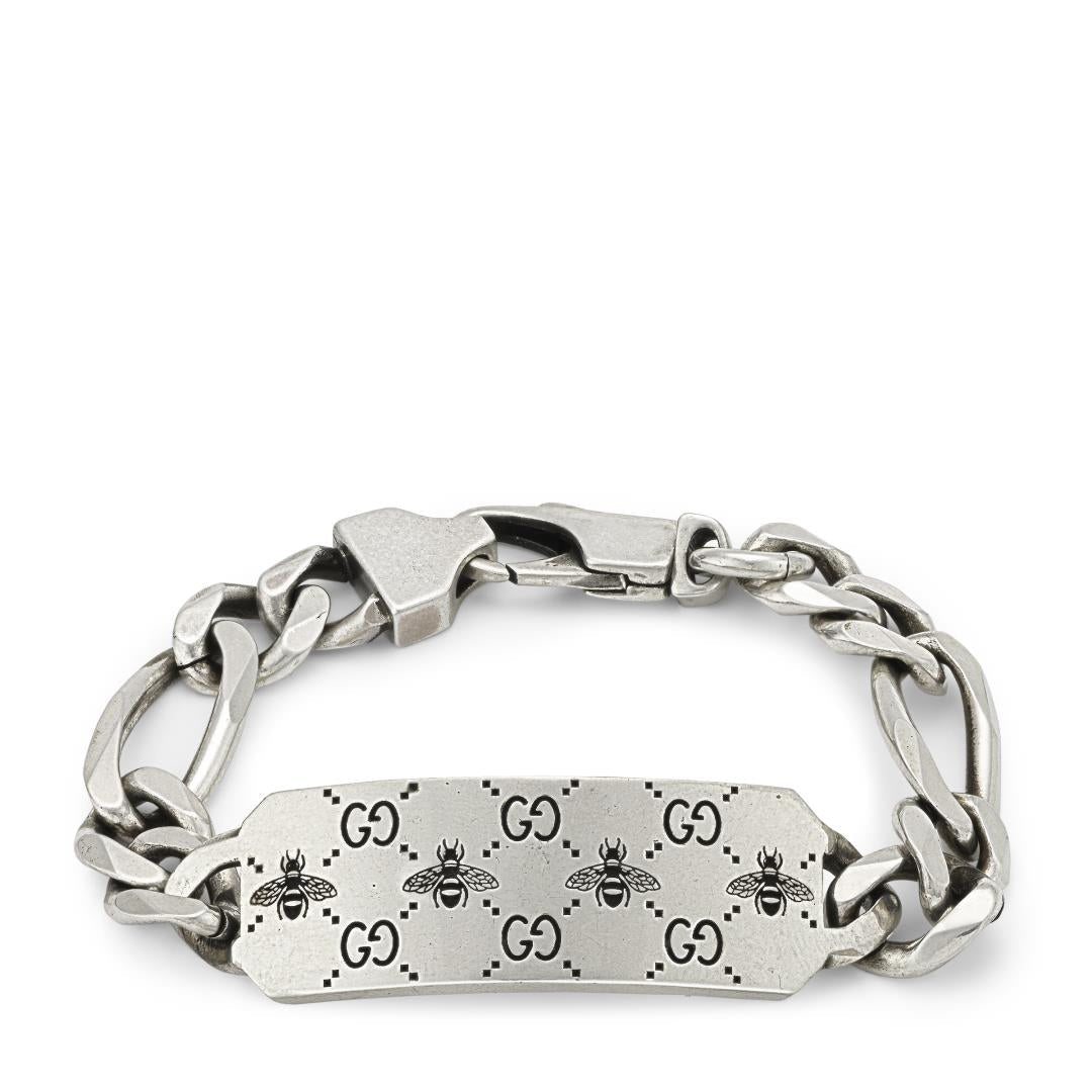 Gucci Signature GG and Bee Engraved Bracelet - Dracakis Jewellers