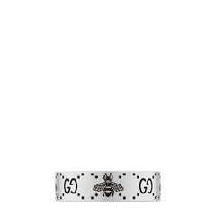 Gucci Signature GG and Bee Engraved Ring - Dracakis Jewellers