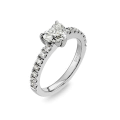 Heart Shaped Diamond Engagement Ring - Dracakis Jewellers