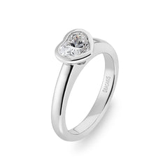 Heart Shaped Diamond Engagement Ring - Dracakis Jewellers