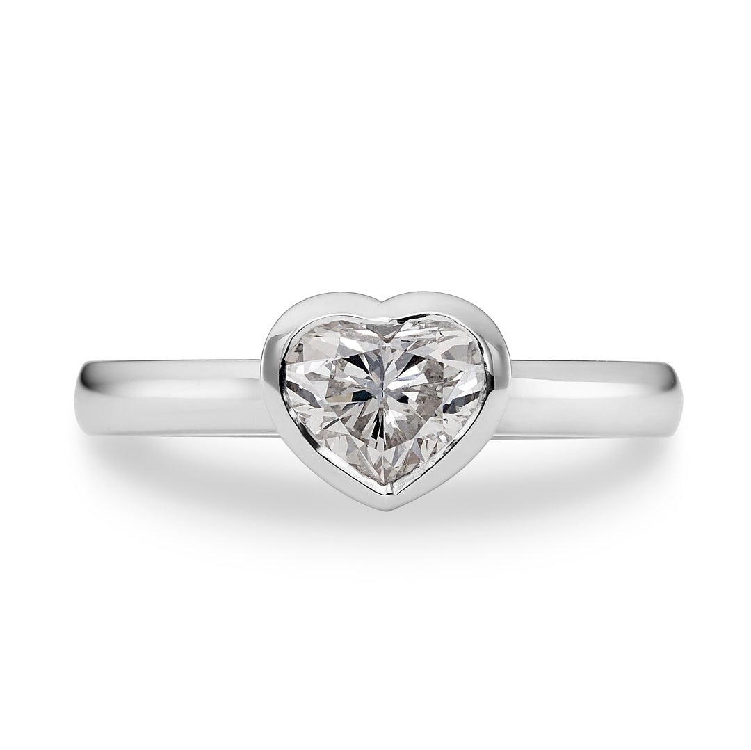 Heart Shaped Diamond Engagement Ring - Dracakis Jewellers