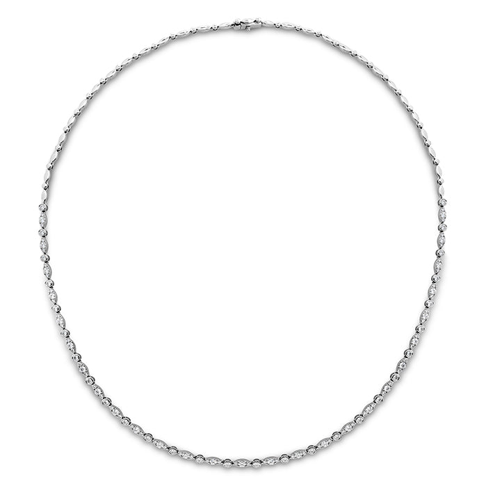 Hearts On Fire Bezel Regal Diamond Necklace - Dracakis Jewellers