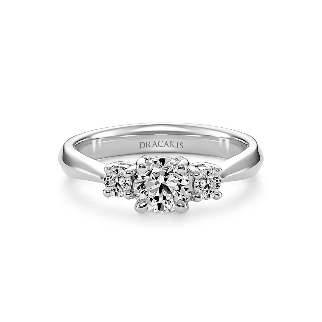 Hearts On Fire Brilliant Cut Three Stone Engagement Ring - Dracakis Jewellers