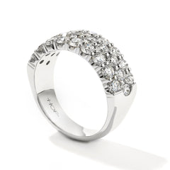 Hearts On Fire Truly Three Row Diamond Dress Ring - Dracakis Jewellers