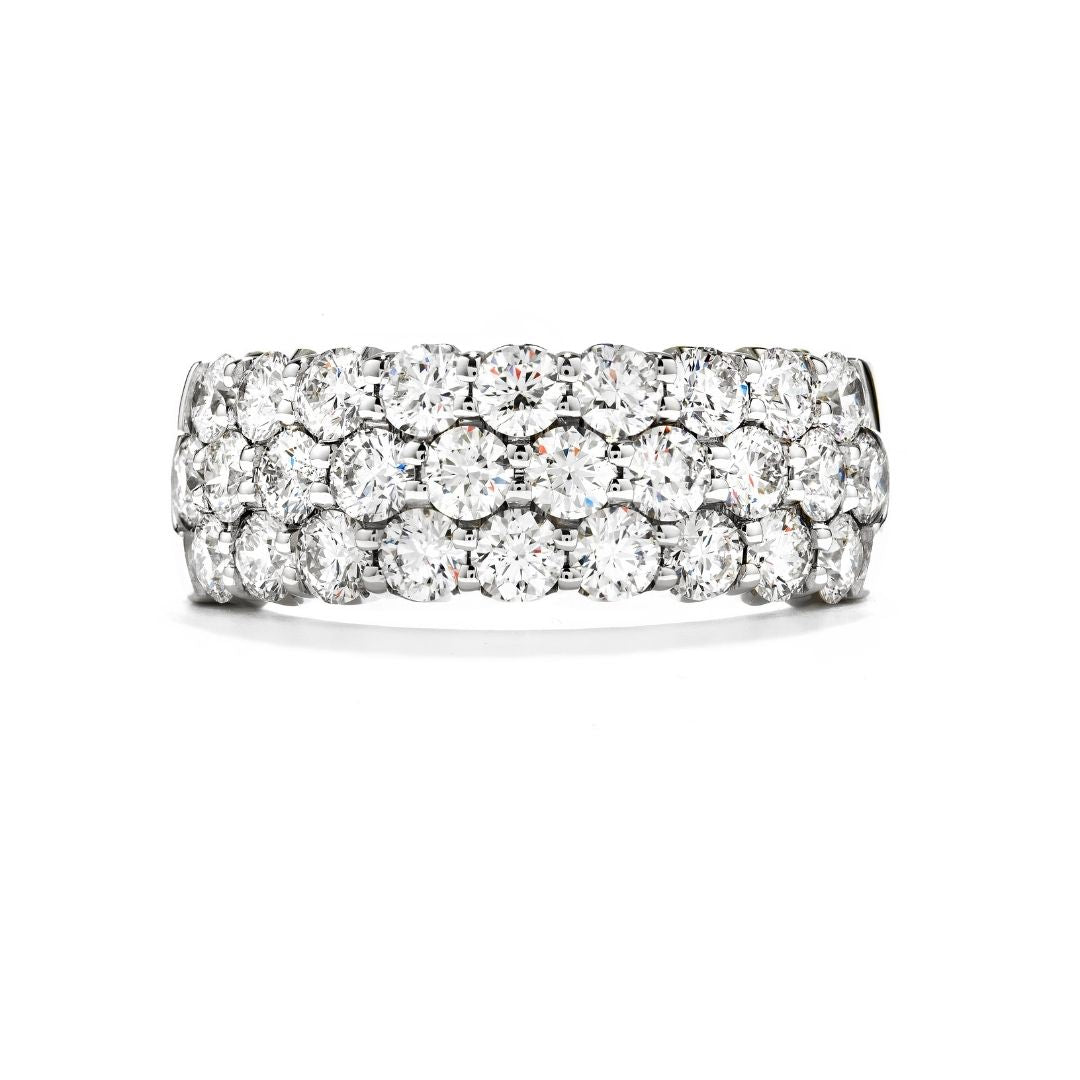 Hearts On Fire Truly Three Row Diamond Dress Ring - Dracakis Jewellers