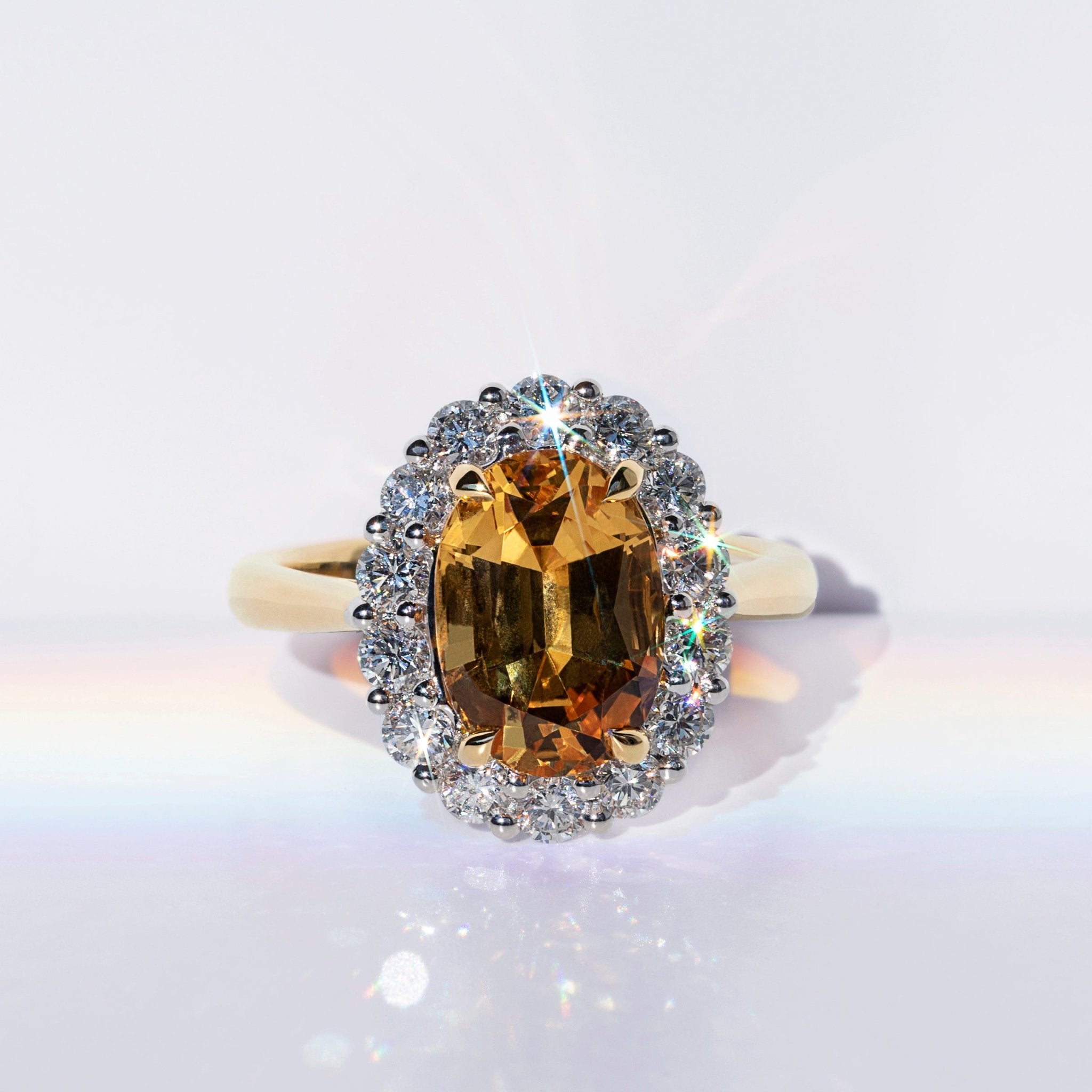 Imperial Topaz & Diamond Ring - Dracakis Jewellers