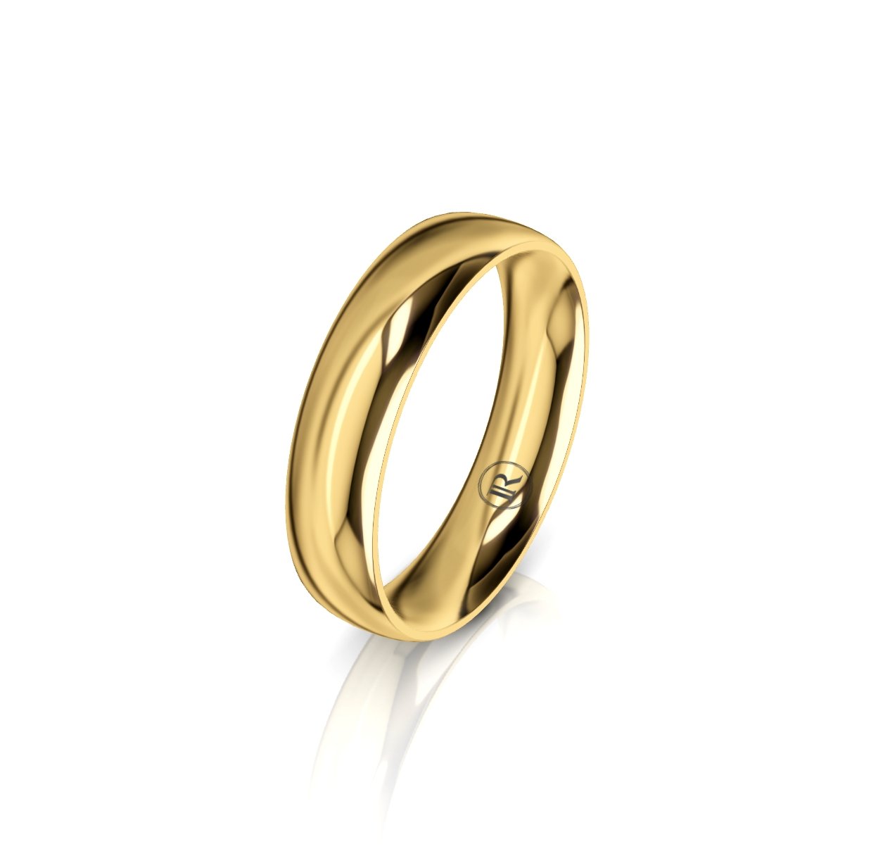Infinity 18ct Yellow Gold Mens Wedding Ring - Dracakis Jewellers