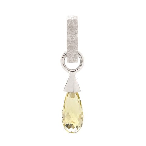 Lemon Quartz Charm Pendant - Dracakis Jewellers