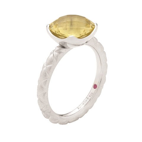Lemon Quartz Dress Ring - Dracakis Jewellers