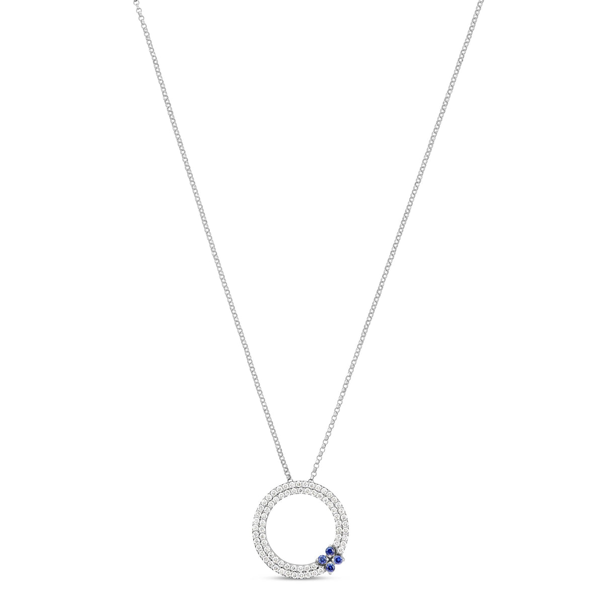 LoveIn Verona Diamond & Sapphire Necklace - Dracakis Jewellers