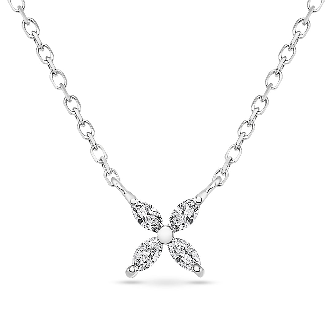 Marquise diamond deals pendant necklace