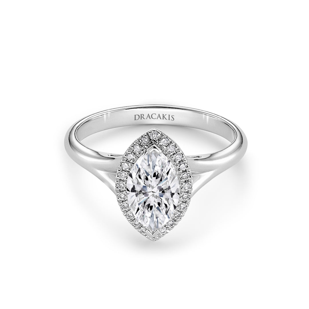 Marquise Cut Diamond Engagement Ring - Dracakis Jewellers