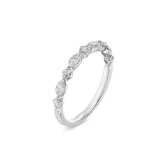 Marquise & Round Brilliant Diamond Ring - Dracakis Jewellers
