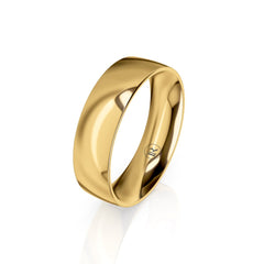 Mens Classic Gold Wedding Band - Dracakis Jewellers