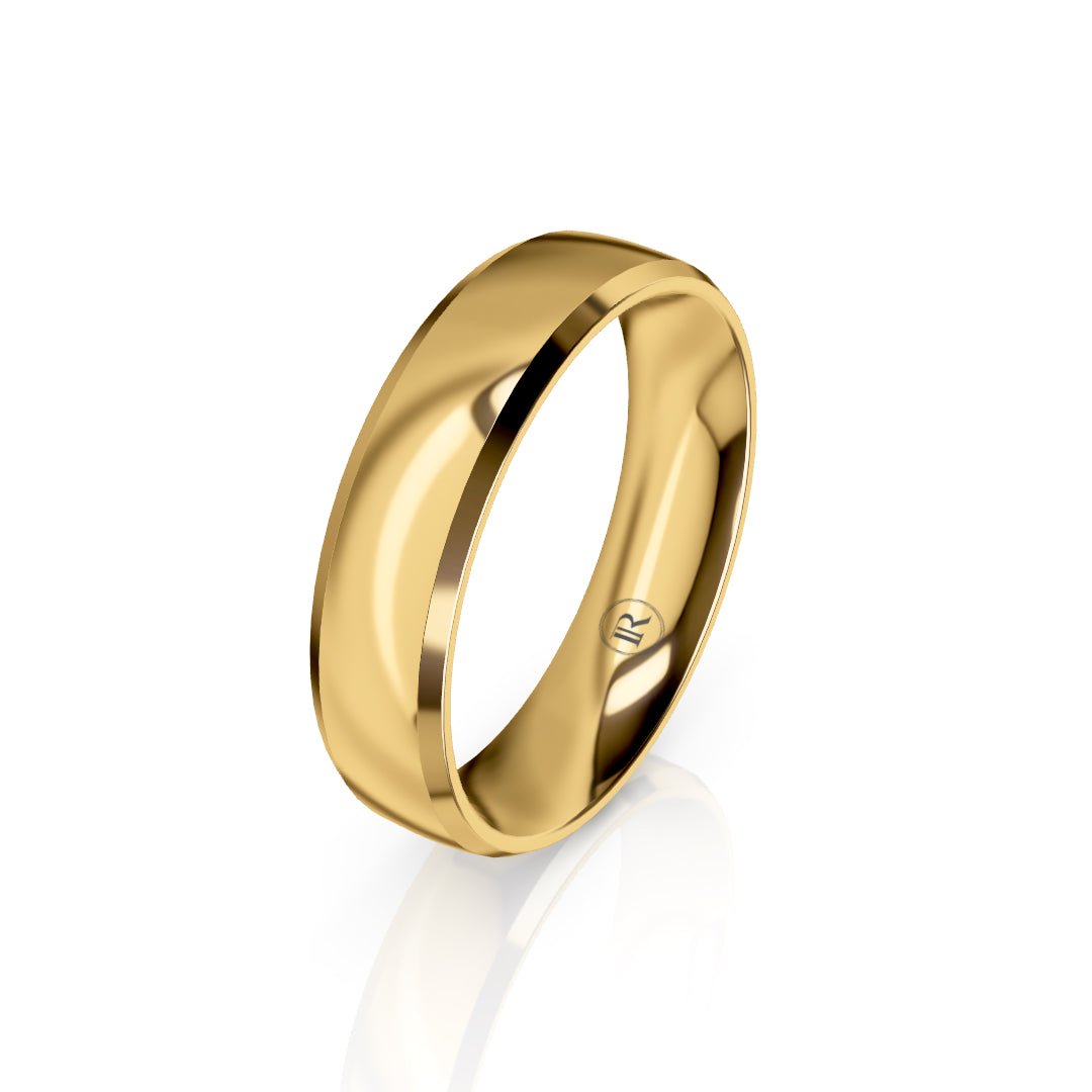 Mens Classic Gold Wedding Band - Dracakis Jewellers