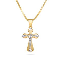 Mens Gold Crucifix Pendant - Dracakis Jewellers