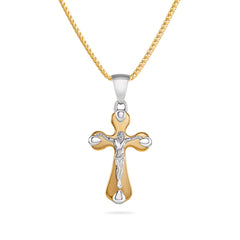 Mens Gold Crucifix Pendant - Dracakis Jewellers