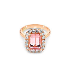 Morganite & Diamond Ring - Dracakis Jewellers
