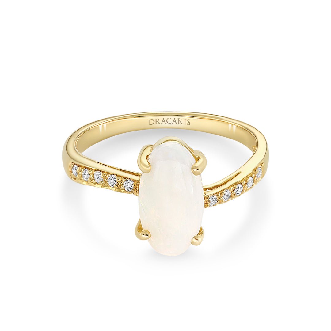 Opal & Diamond Ring - Dracakis Jewellers
